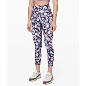 Lululemon Align Crop 25" Utopia Multi Floral Leggings Women's Size 10